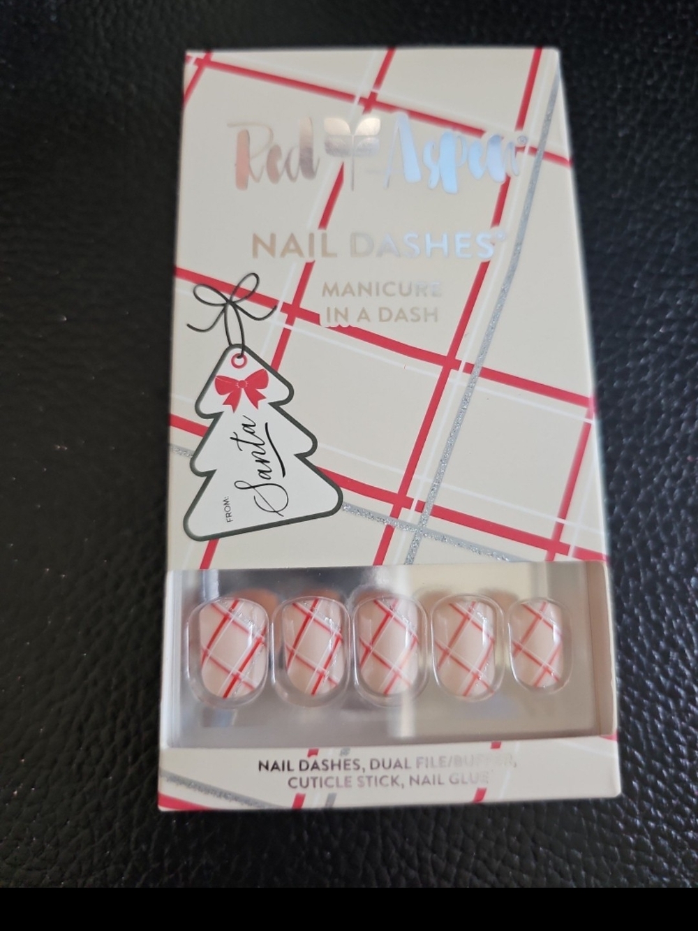 Nail Dashes Press-On Nails  Red Aspen all i want for christmas is Yuna
